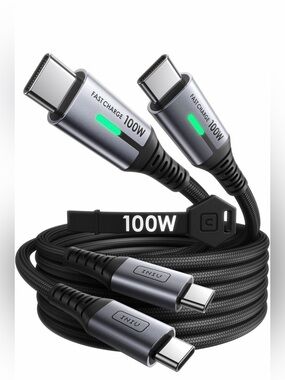 100W Fast Charge USB-C to USB-C Cable